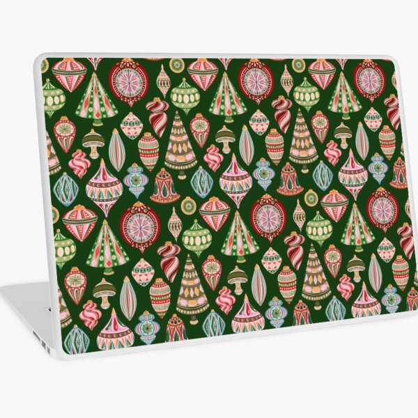 Midcentury Modern Christmas Ornaments Laptop Skin