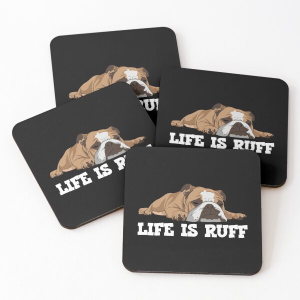 Item preview, English Bulldog Life Is Ruff designed and sold by kudostees.