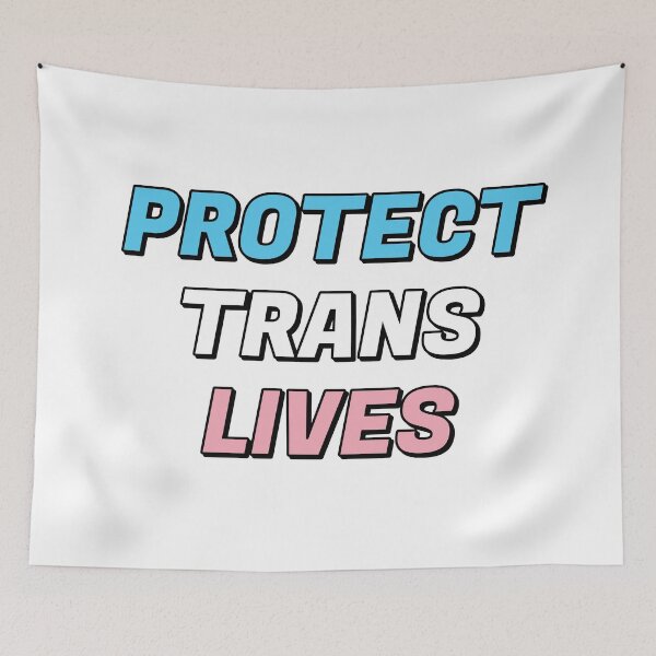 Item preview, Protect Trans Youth - transgender flag colors designed and sold by Inspirationmotivation.