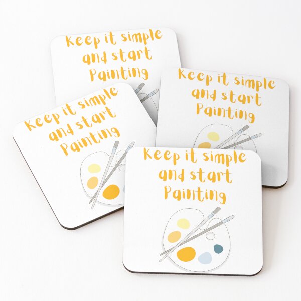 Item preview, Keep it simple and start paiting-Love painting designed and sold by Bunker Lab.