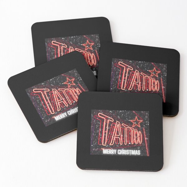 Item preview, Neon tattoo. Merry Christmas tattoo. Red Neon Tattoo. designed and sold by Vantrip.