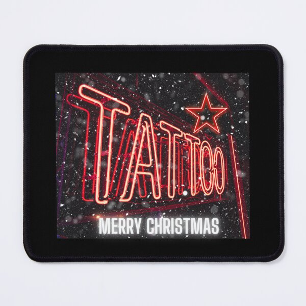 Item preview, Neon tattoo. Merry Christmas tattoo. Red Neon Tattoo. designed and sold by Vantrip.
