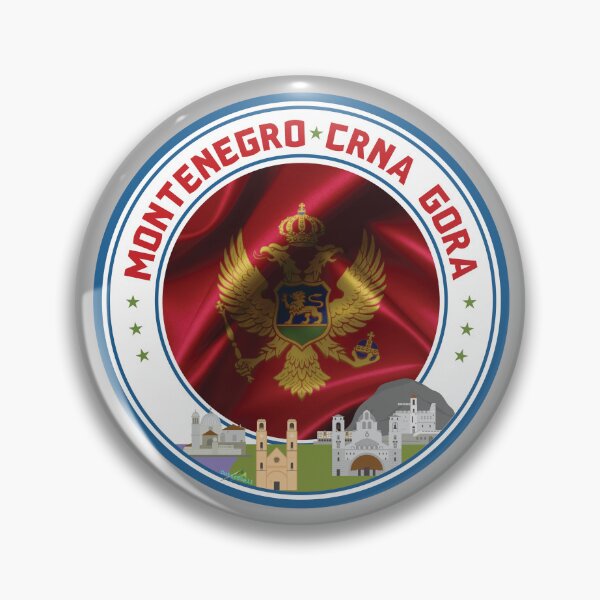 Item preview, MONTENEGRO Montenegrin Flag Crna Gora Sticker T-Shirt 01 designed and sold by OuterShellUK.