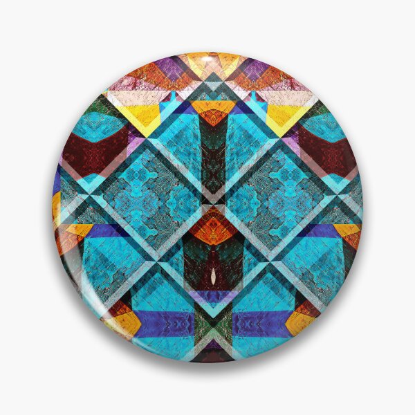 Item preview,  POWERFUL LUMINOUS RADIAL COSMIC LABYRINTH PATCHWORK -  SPIRITUAL AWAKENING CUBIC GEOMETRIC ART PATTERN IN DEEP* designed and sold by Ralek.