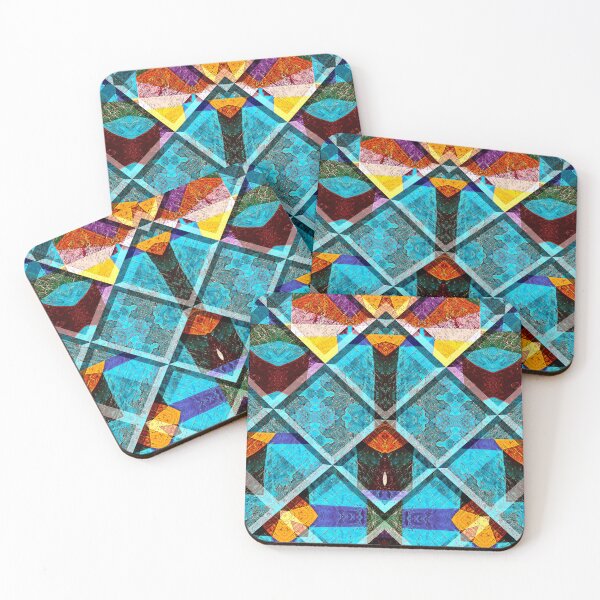Item preview,  POWERFUL LUMINOUS RADIAL COSMIC LABYRINTH PATCHWORK -  SPIRITUAL AWAKENING CUBIC GEOMETRIC ART PATTERN IN DEEP* designed and sold by Ralek.