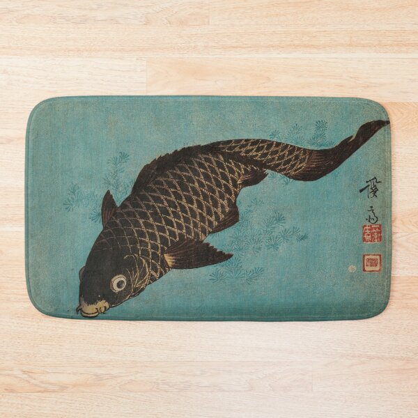 Item preview, Koi 1842 by Keisai Eisen Japanese Edo period art woodblock stamp print vintage antique art oriental decoration designed and sold by Novel-ty.