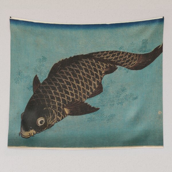 Item preview, Koi 1842 by Keisai Eisen Japanese Edo period art woodblock stamp print vintage antique art oriental decoration designed and sold by Novel-ty.