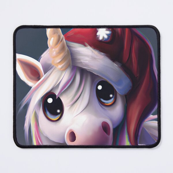 Item preview, Christmas Unicorn Illustration Sticker-Kawaii Unicorn designed and sold by tangledupsue.