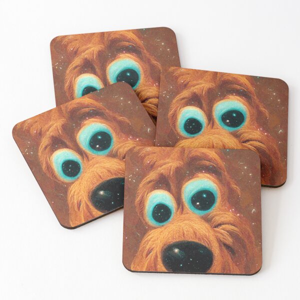 Item preview, Space orange dog, universe cartoon bill designed and sold by Paradigme.
