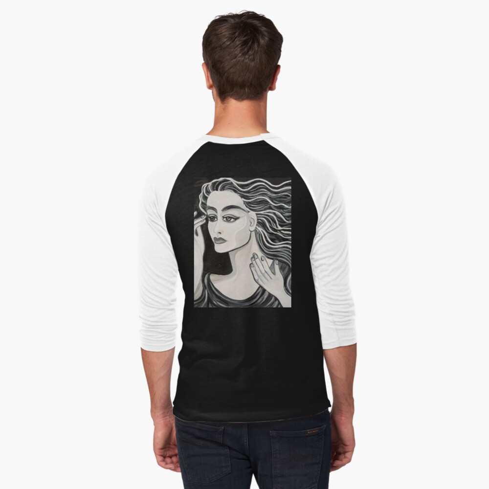 Item preview, Baseball ¾ Sleeve T-Shirt designed and sold by zigouartist.