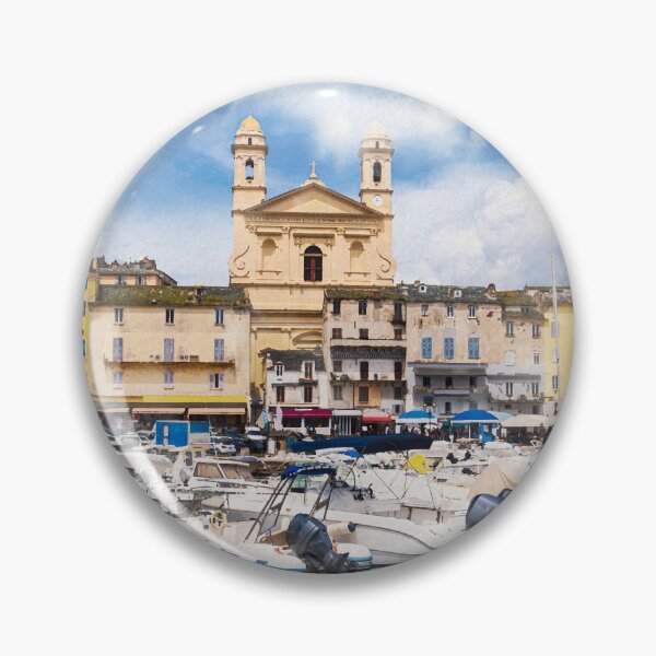 Item preview, Watercolor of église Saint Jean-Baptiste in Bastia designed and sold by FotoMahieu.