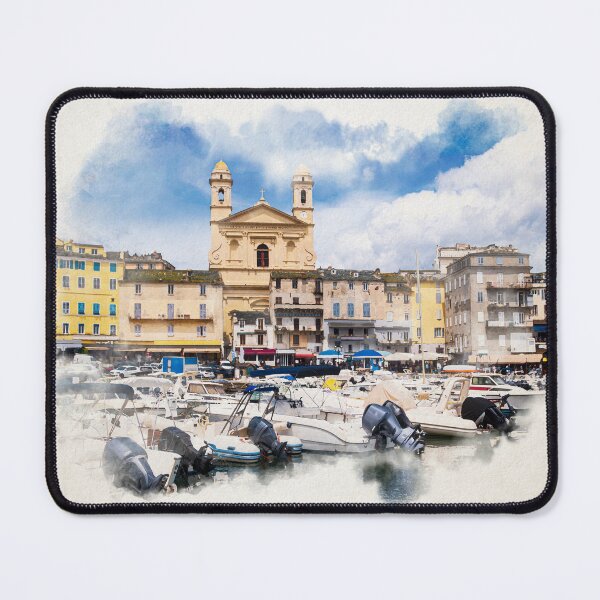 Item preview, Watercolor of église Saint Jean-Baptiste in Bastia designed and sold by FotoMahieu.