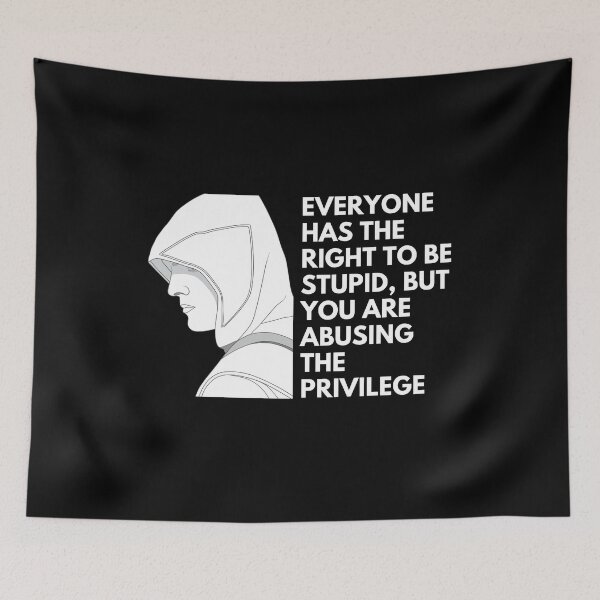 Item preview, Everyone has the right to be stupid, but you are abusing the privilege - Quotes Funny | Funny Sarcastic Sayings Funny Sayings designed and sold by FitBeast.