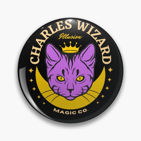 Item preview, CHARLES NAME SHIRT: CHARLES WIZARD PURPLE CAT DESIGN. designed and sold by AlexRelax.