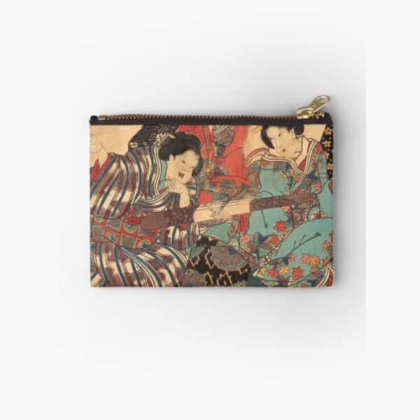 Item preview, Four geishas print by Utagawa Kunisada Japanese Edo period art woodblock stamp print vintage antique art oriental decoration designed and sold by Novel-ty.