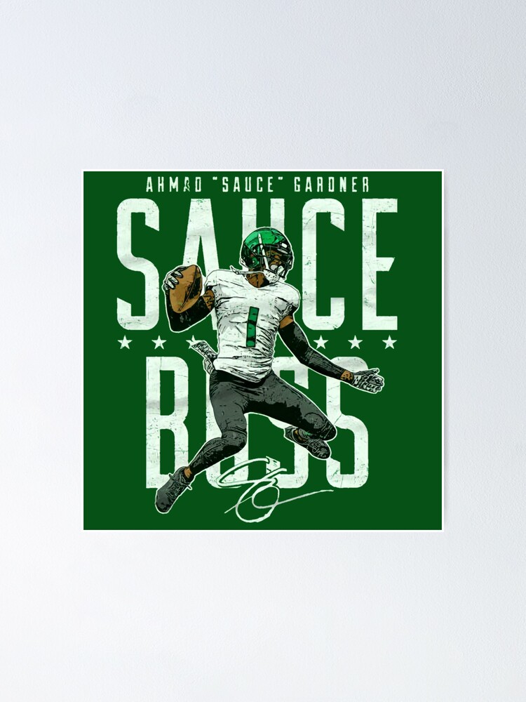 Sauce Gardner 1 New York Jets player football poster shirt, hoodie