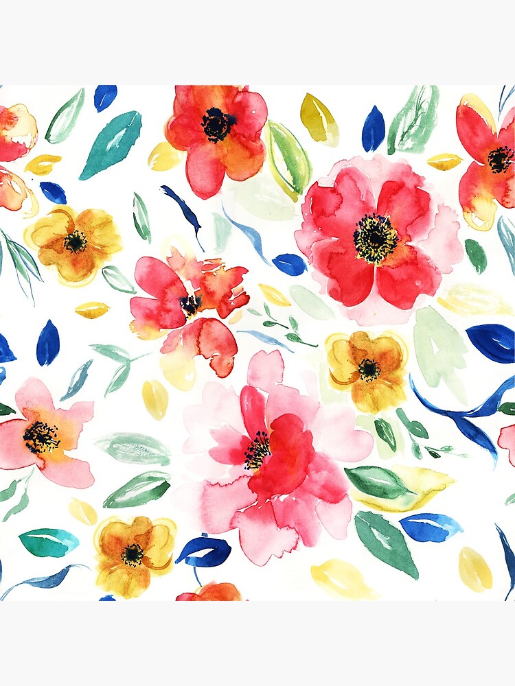 bright floral pattern tumblr