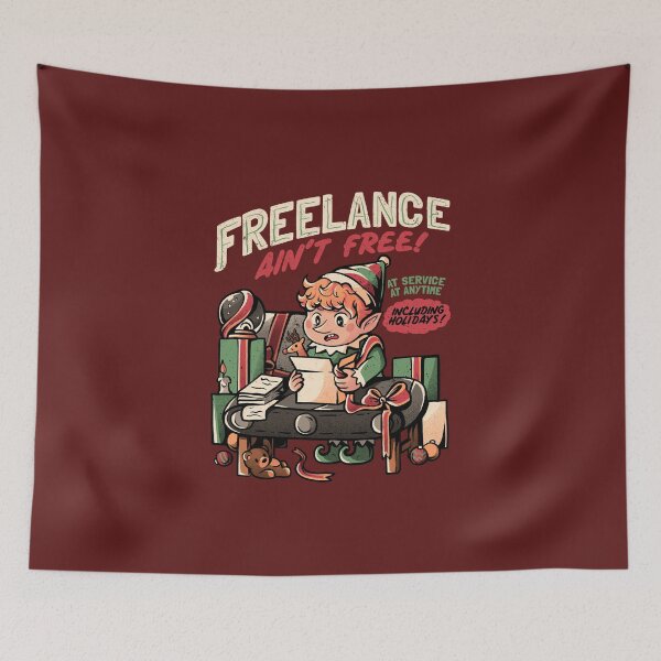 Item preview, Freelance Ain't Free - Funny Christmas Elf Gift designed and sold by EduEly.