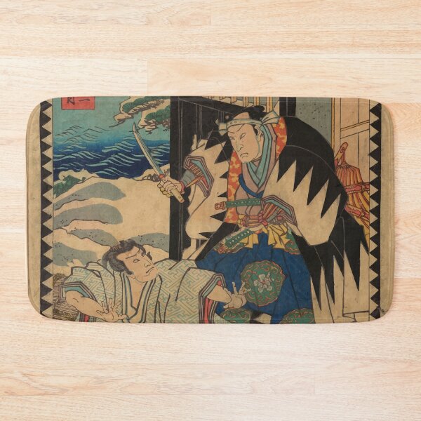 Item preview, Act XI Dai jūichidanme The Storehouse of Loyal Retainers japanese art woodblock stamp print vintage antique art oriental decoration designed and sold by Novel-ty.
