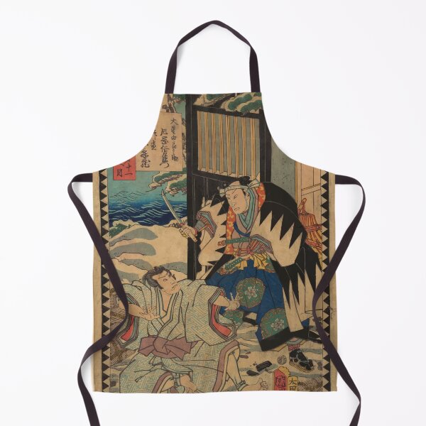 Item preview, Act XI Dai jūichidanme The Storehouse of Loyal Retainers japanese art woodblock stamp print vintage antique art oriental decoration designed and sold by Novel-ty.
