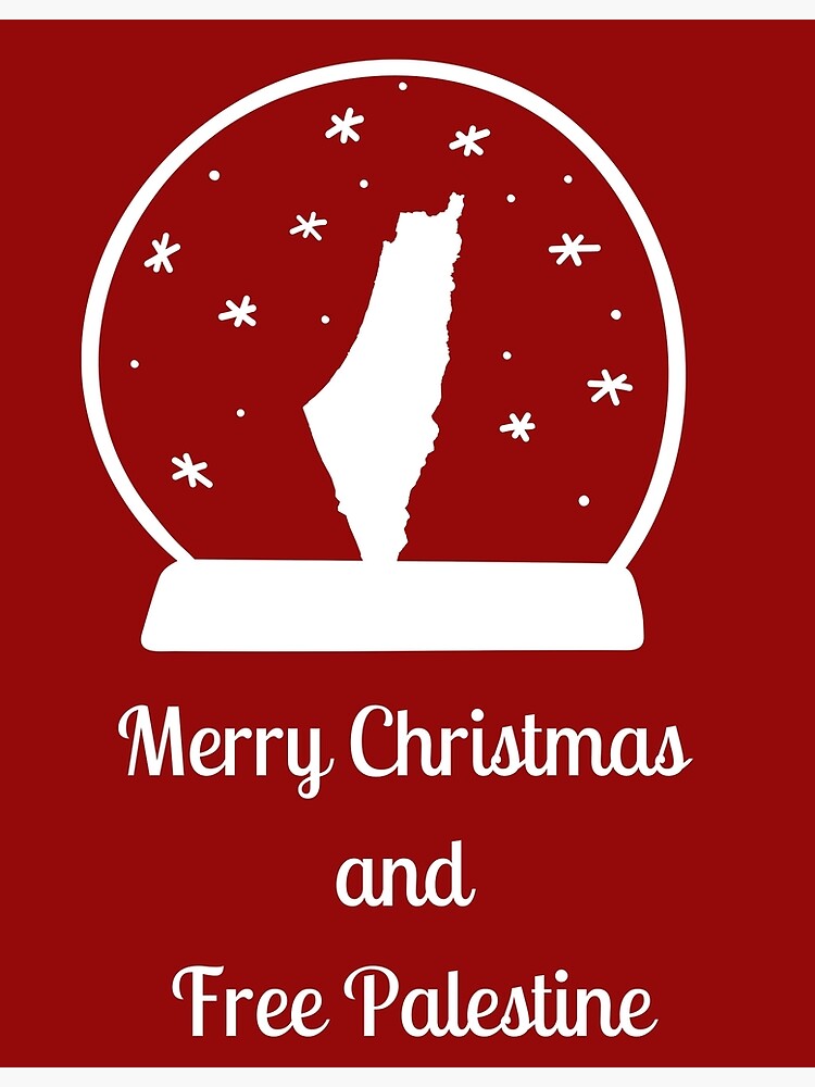 "Palestinian Christmas " Greeting Card for Sale by Palestinella Redbubble