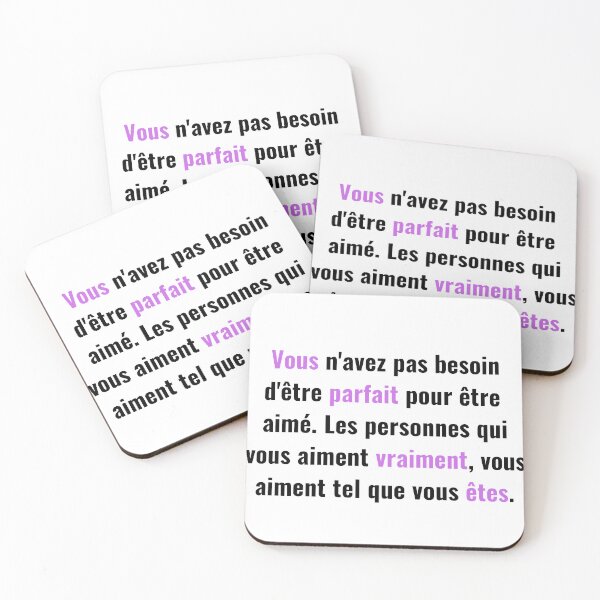 Aperçu de l'œuvre Vous N'avez Pas Besoin D'être Parfait Pour Etre Aimé créée et vendue par printory.