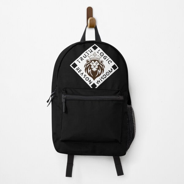 Item preview, King Lion Truth Logic Wisdom Reason Black White designed and sold by Yiorgos Designs.
