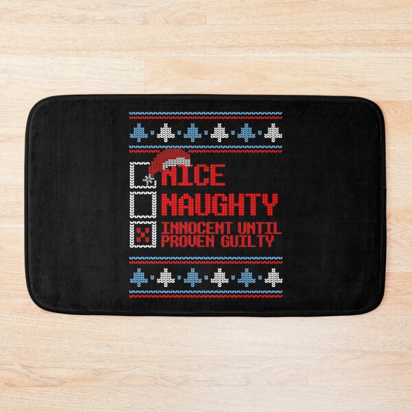 Item preview, Nice Naughty Innocent Until Proven Guilty Christmas List Funny Tee  designed and sold by GraphifyArt.