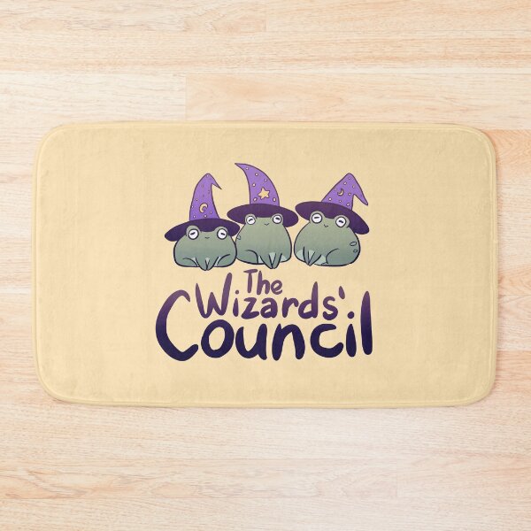 Item preview, The wizard council - three cute little wizard frogs designed and sold by Yarafantasyart.