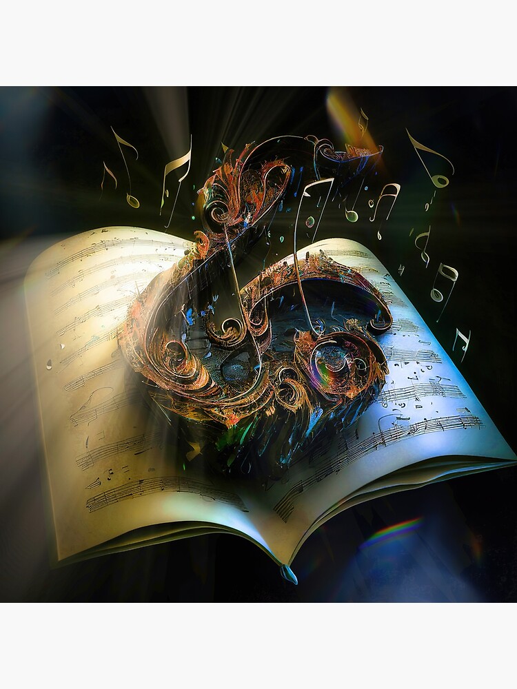 "Mystic music notes" Poster for Sale by ypedelang Redbubble