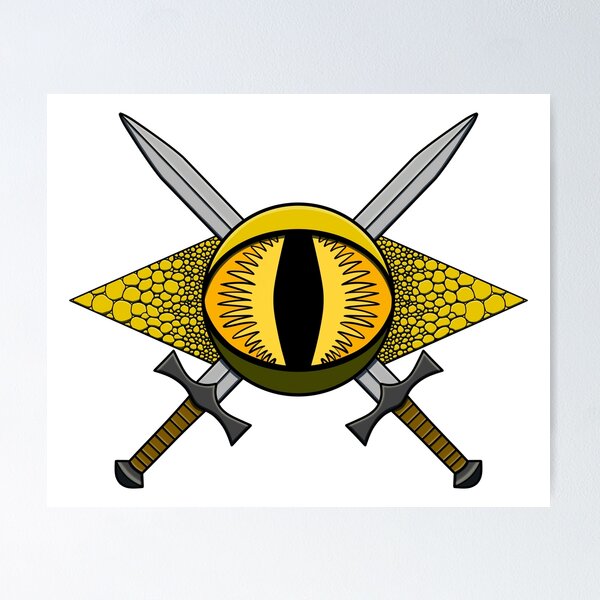 Item preview, Gold Dragon Monster Emblem designed and sold by Milizabeth.
