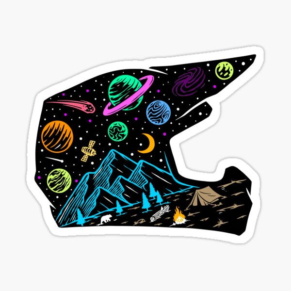 Item preview, galaxy motocross helmet  designed and sold by hendrisubecak.