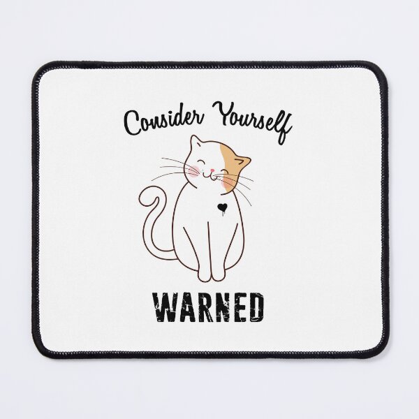 Item preview, Consider Yourself Warned Evil Cat designed and sold by Esskay Designs.