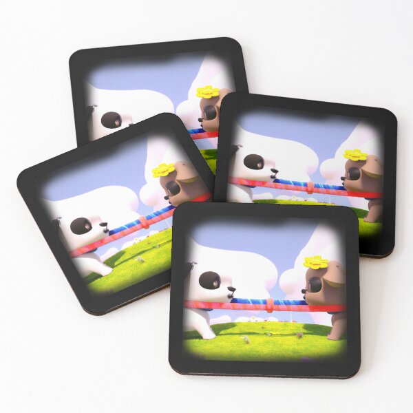 Item preview, Cute dogs tug of war cartoon-- 3D  designed and sold by glitchman2.