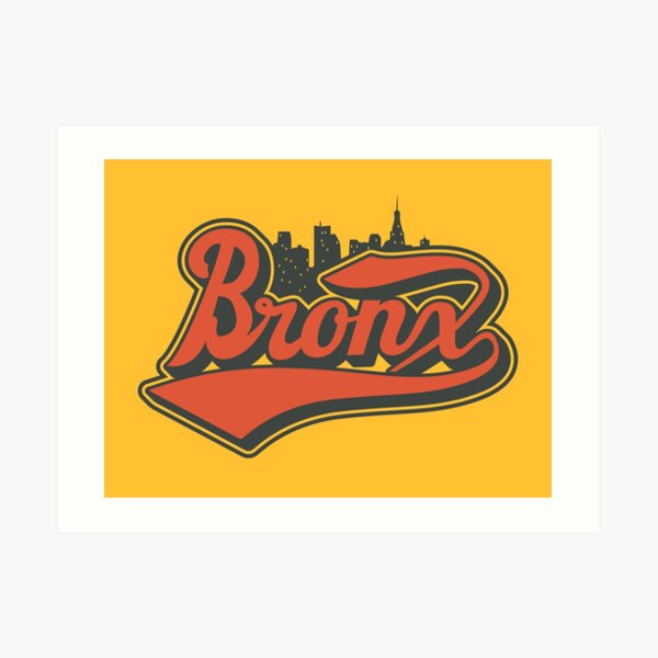 "New York Bronx, New York Bronx lettering, Bronx logo" Art Print for