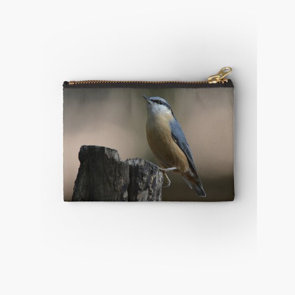 Item preview, Nuthatch on tree stump designed and sold by ClaireChown.