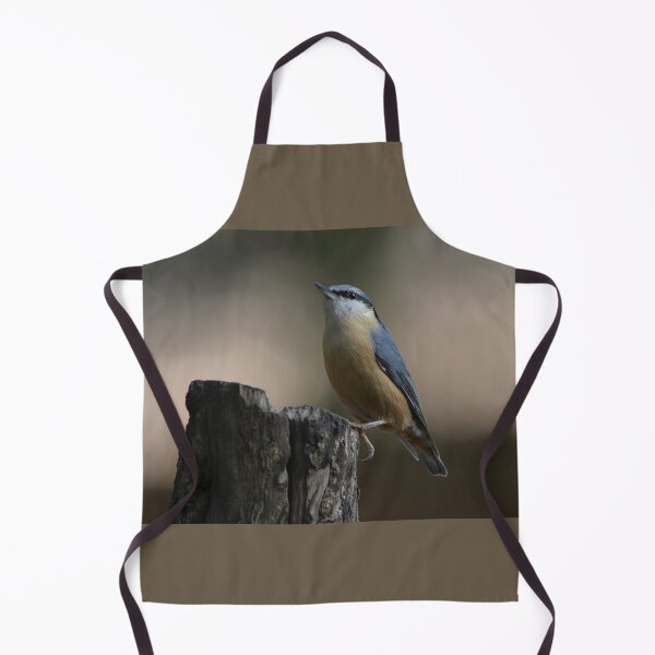 Item preview, Nuthatch on tree stump designed and sold by ClaireChown.
