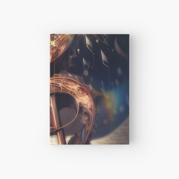 Mystic music notes Hardcover Journal