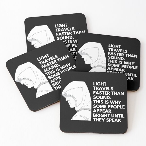 Item preview, Light travels faster than sound. This is why some people appear bright until they speak - Quotes Funny | Funny Sarcastic Sayings Funny Sayings designed and sold by FitBeast.
