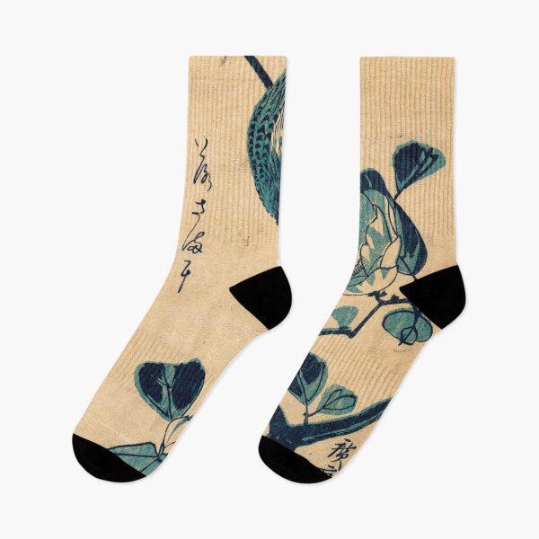 Item preview, Camellia and Bird by Utagawa Hiroshige Edo period art woodblock stamp print vintage antique art oriental decoration designed and sold by Novel-ty.