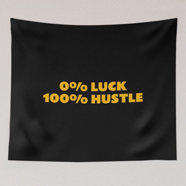 Item preview, Hard work motivational quotes  0% LUCK 100% HUSTLE   designed and sold by Inspirationmotivation.