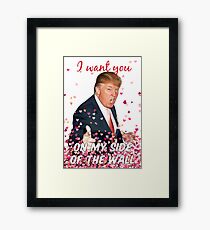 Trump Valentines Day Framed Print