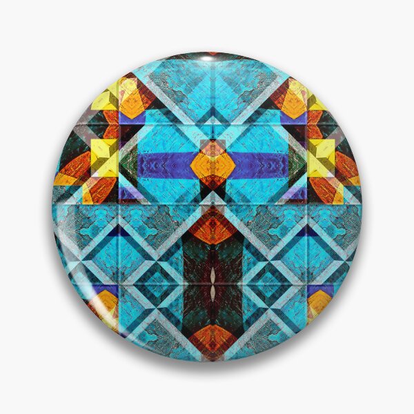 Item preview,  POWERFUL LUMINOUS RADIAL COSMIC LABYRINTH PATCHWORK -  SPIRITUAL AWAKENING CUBIC GEOMETRIC ART PATTERN IN DEEP* designed and sold by Ralek.