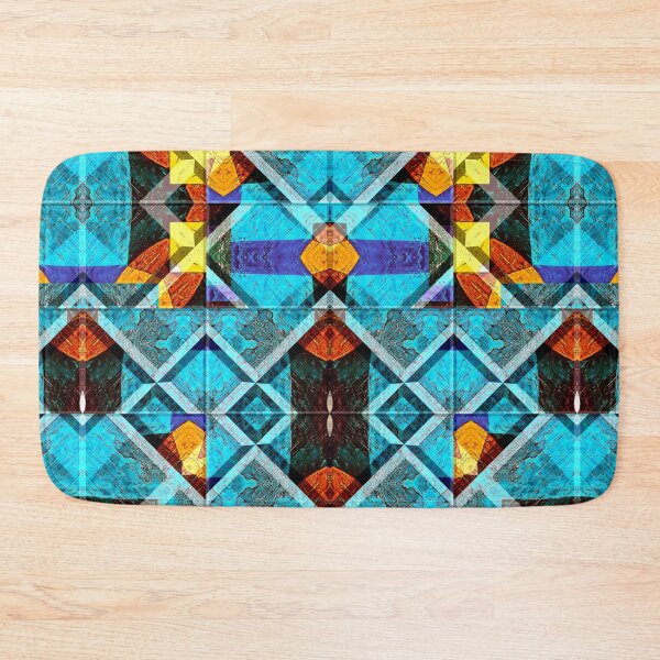Item preview,  POWERFUL LUMINOUS RADIAL COSMIC LABYRINTH PATCHWORK -  SPIRITUAL AWAKENING CUBIC GEOMETRIC ART PATTERN IN DEEP* designed and sold by Ralek.