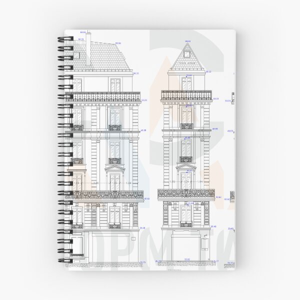 Aperçu de l'œuvre FACADES HAUSSMANIENNES PARIS créée et vendue par tyskart.