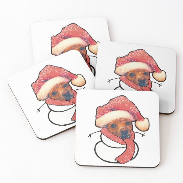 Item preview, Snowman Santa Dog designed and sold by Krissys-Art.