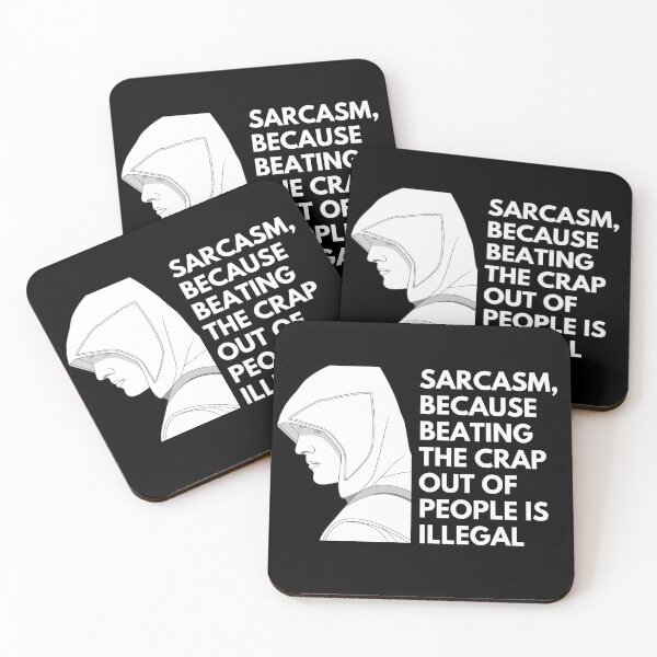 Item preview, Sarcasm, because beating the crap out of people is illegal - Witty Quotes | Funny Sarcastic Sayings | Sassy Sayings designed and sold by FitBeast.