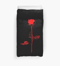 DM Violator Rose style small breast logo Duvet Cover