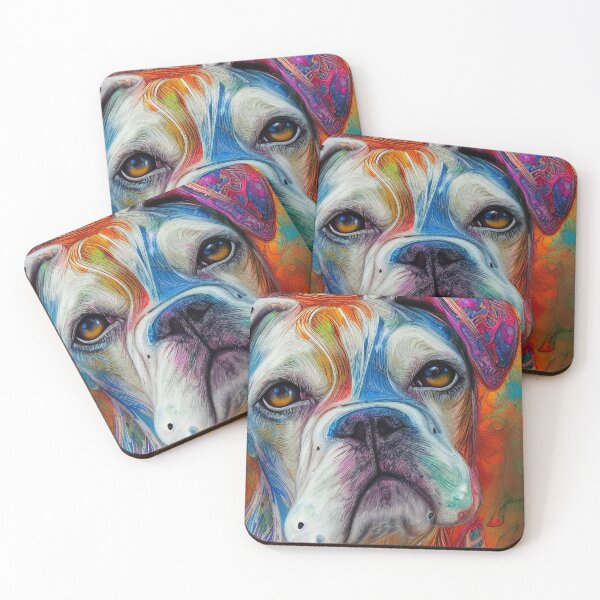 Item preview,  Tribal Boxer Dog Pop Art 1 designed and sold by DiatomDesigns.