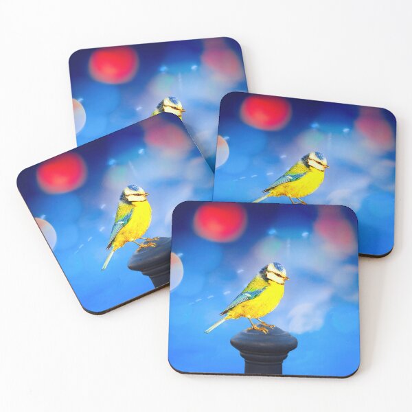 Item preview, Blue Tit With Blue Bokeh Background designed and sold by Taina Sohlman.